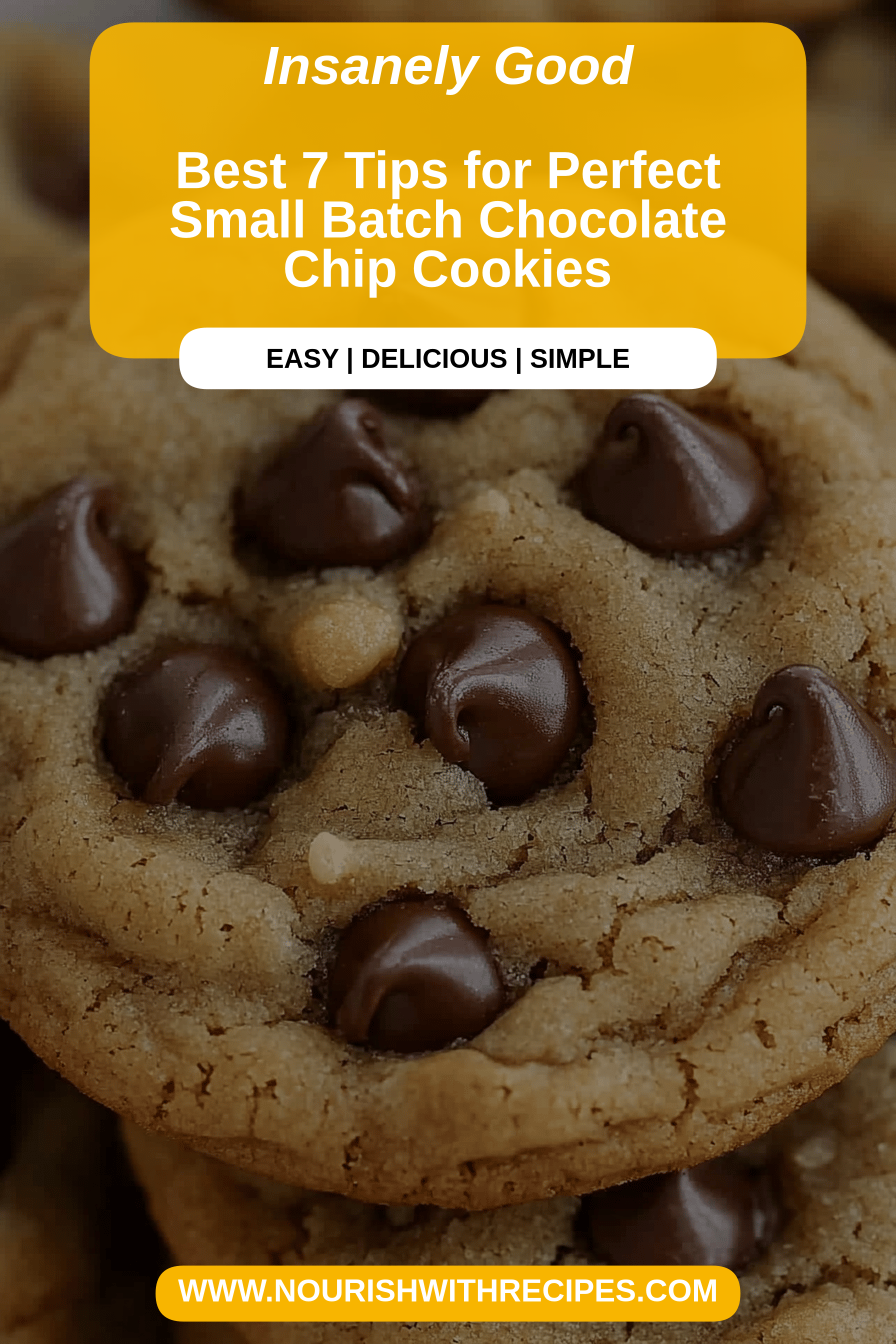 Small Batch Chocolate Chip Cookies final dish beautifully presented and ready to serve