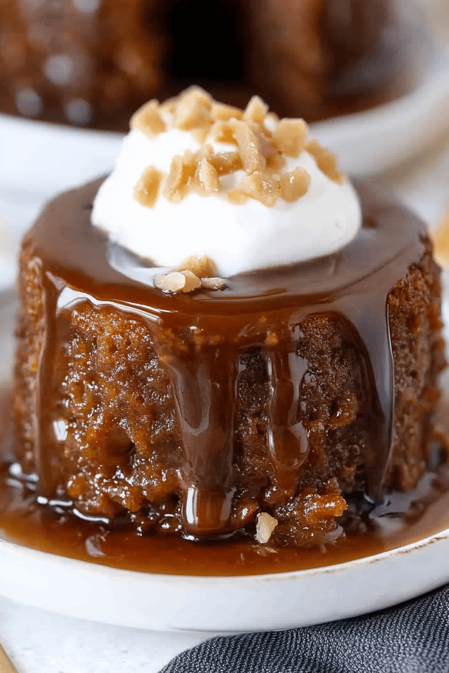 Sticky Toffee Pudding Recipe ingredients organized and measured on kitchen counter