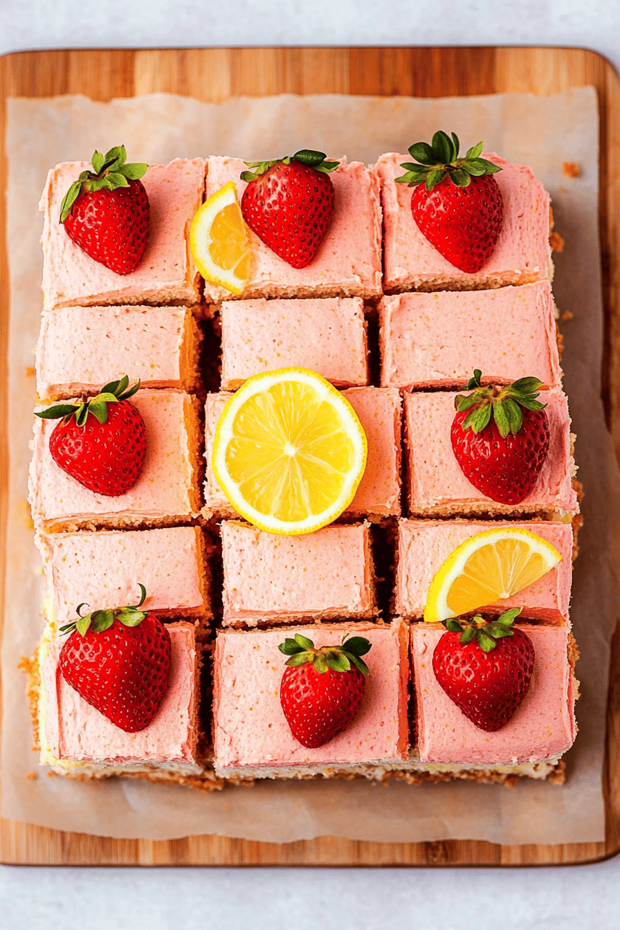 Strawberry Lemon Cake ingredients organized and measured on kitchen counter