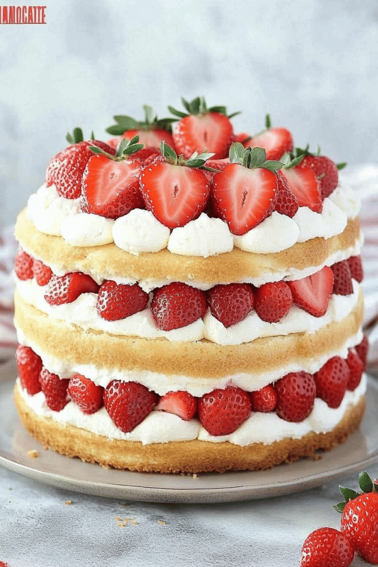 Strawberry Shortcake Cake