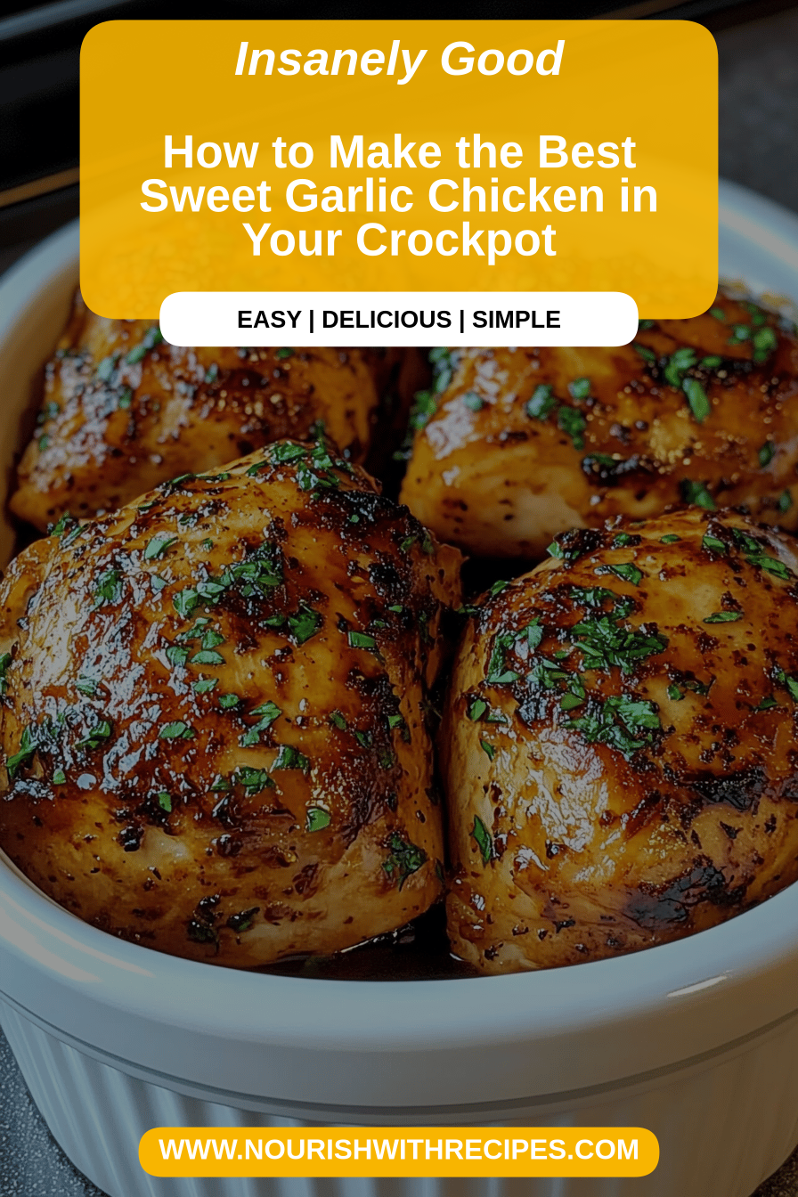 Sweet Garlic Chicken Recipe final dish beautifully presented and ready to serve