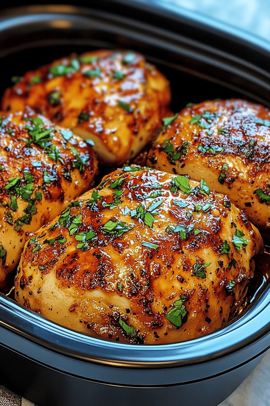 Sweet Garlic Chicken Recipe slice on plate showing perfect texture and swirl pattern