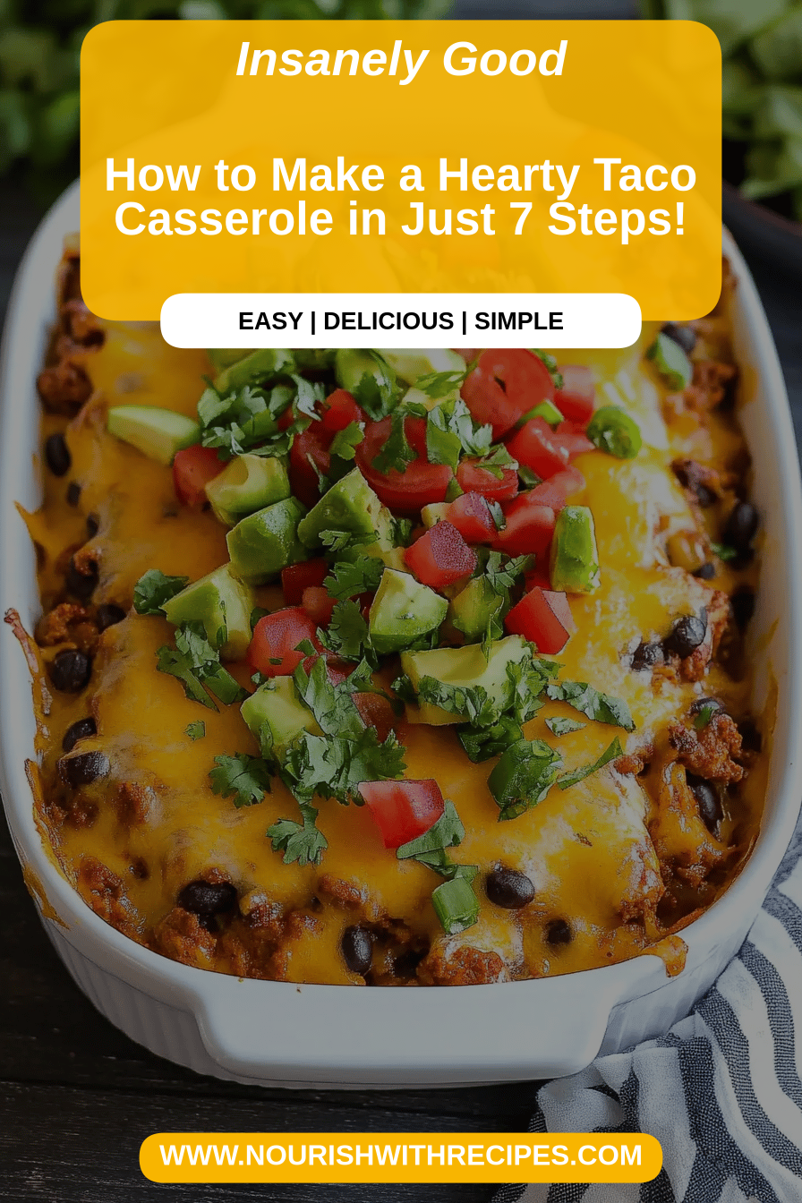 Taco Casserole Recipe final dish beautifully presented and ready to serve