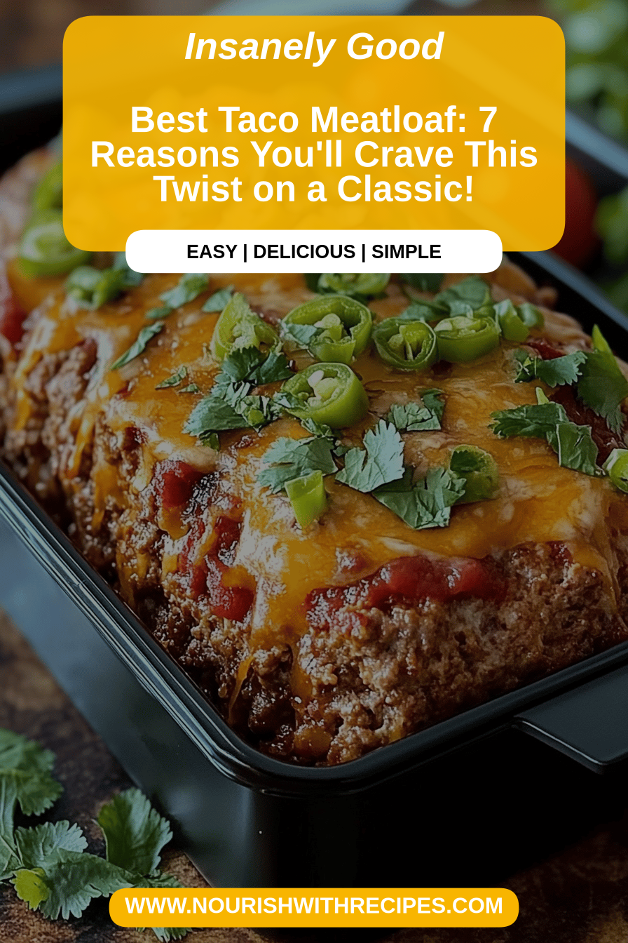 Taco Meatloaf Recipe final dish beautifully presented and ready to serve