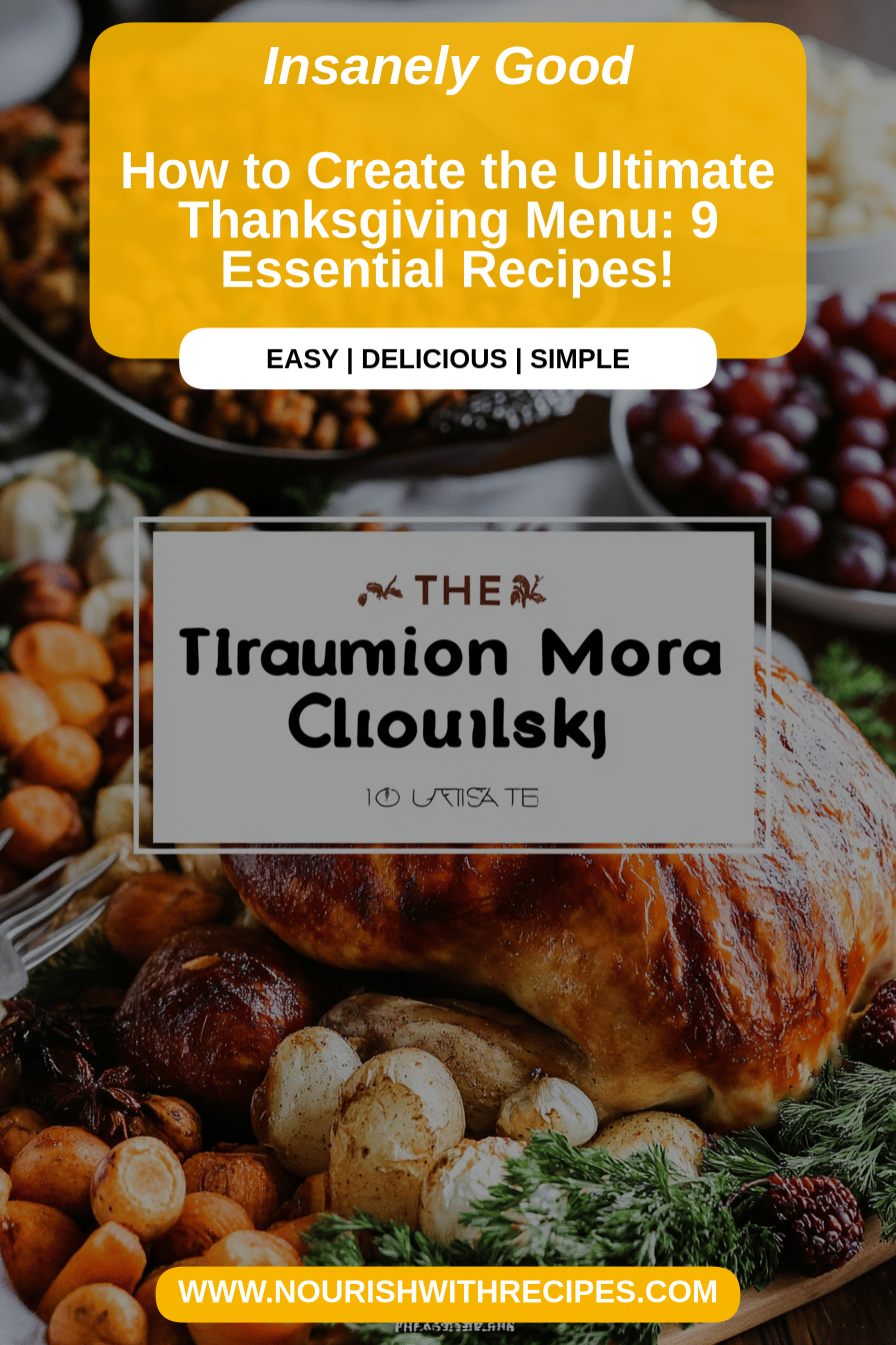 Thanksgiving Menu Recipes final dish beautifully presented and ready to serve