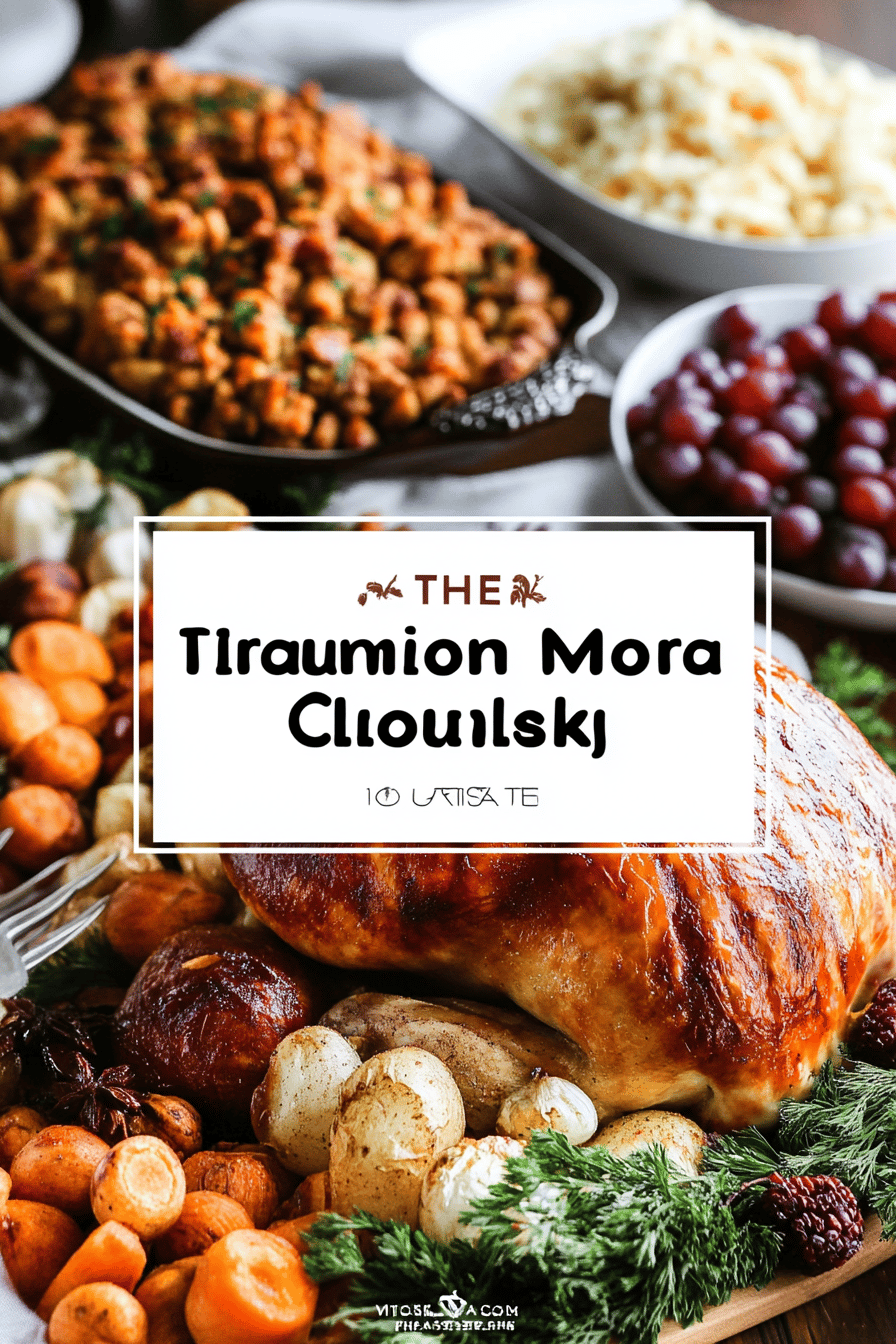 Thanksgiving Menu Recipes ingredients organized and measured on kitchen counter