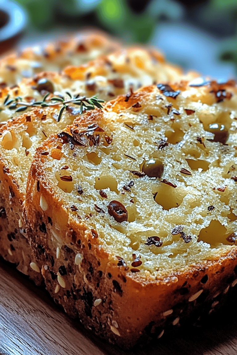 cheese olive quick bread