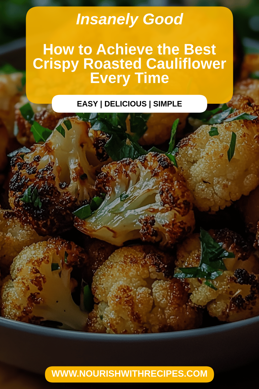 crispy roasted cauliflower final dish beautifully presented and ready to serve