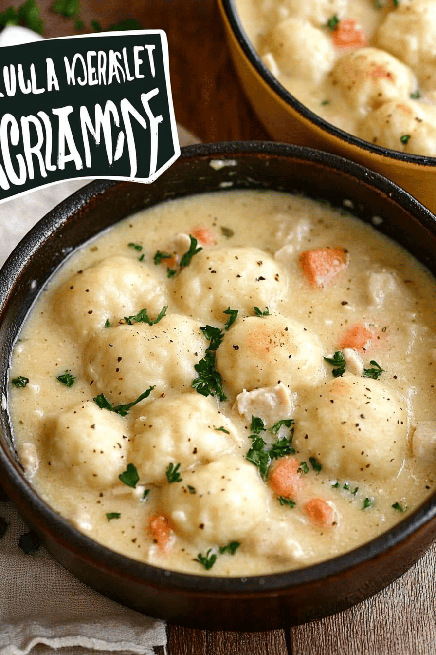 easy chicken and dumplings ingredients organized and measured on kitchen counter