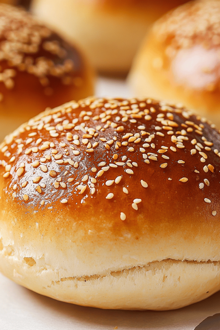 homemade burger buns