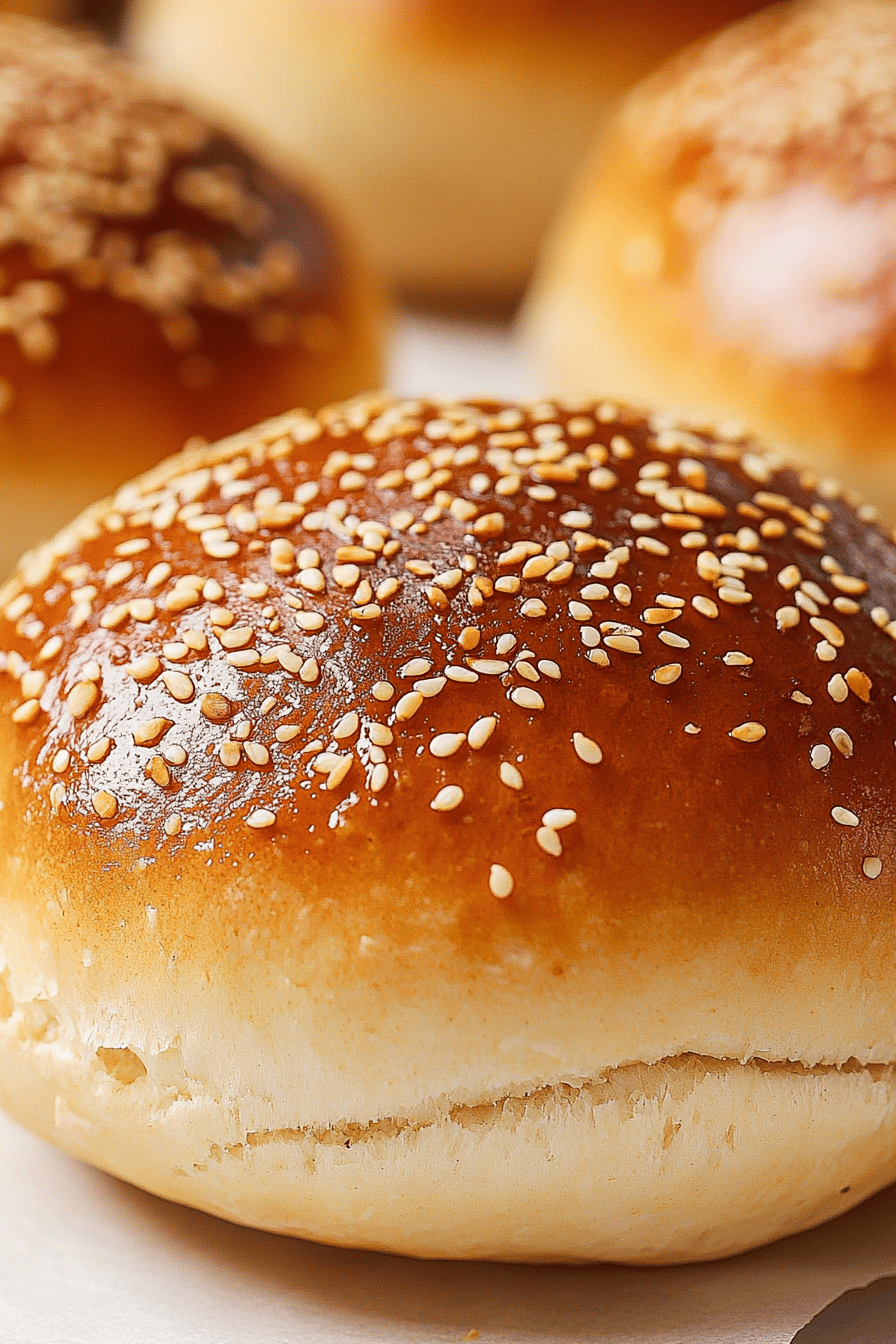 homemade burger buns