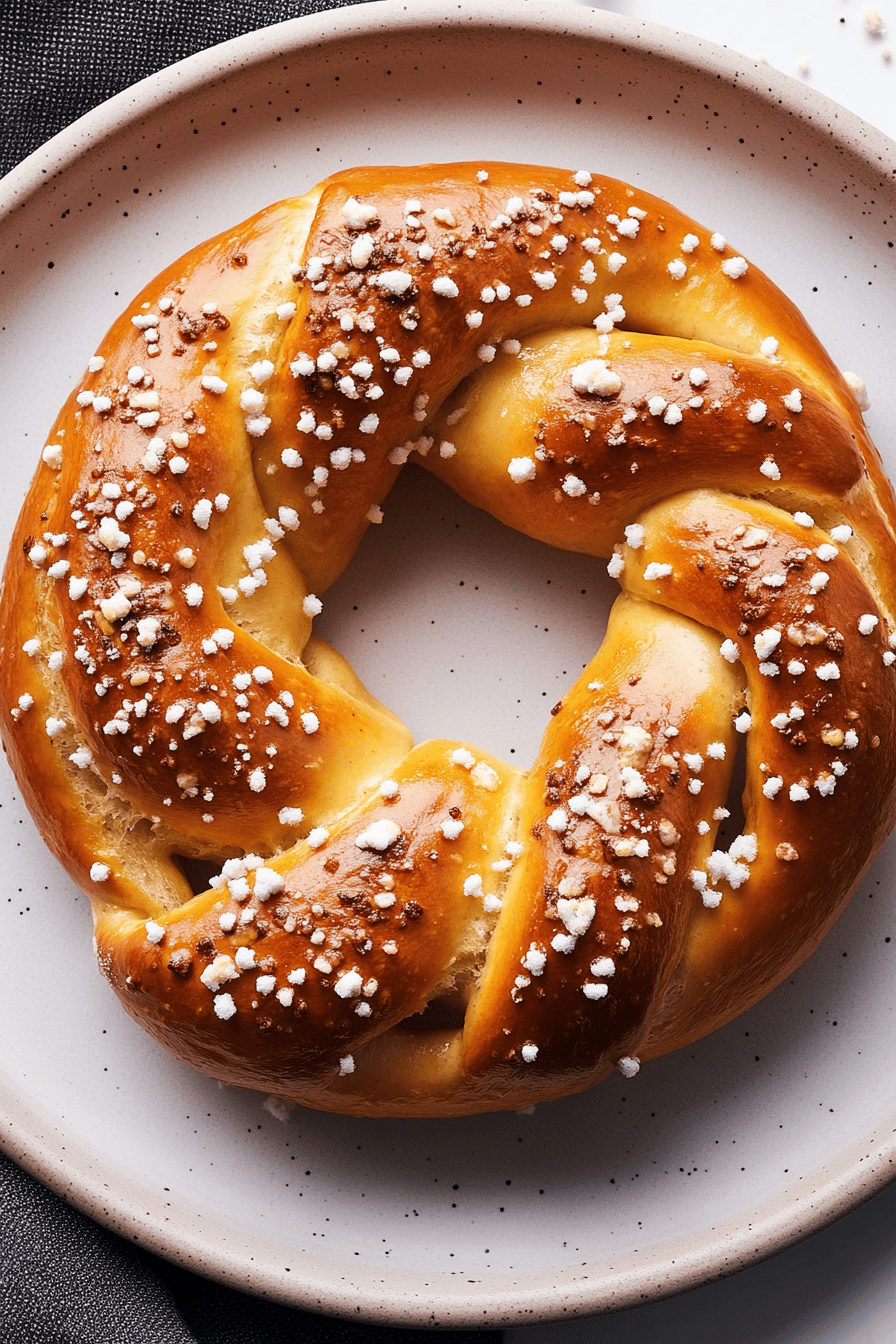 make pretzels ingredients organized and measured on kitchen counter