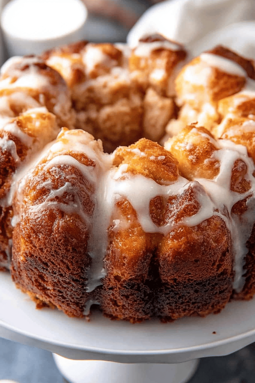 monkey bread recipe ingredients organized and measured on kitchen counter