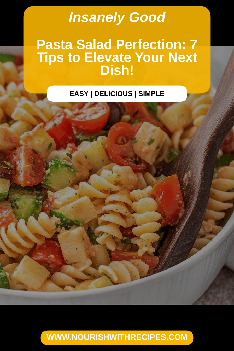 pasta salad tips final dish beautifully presented and ready to serve