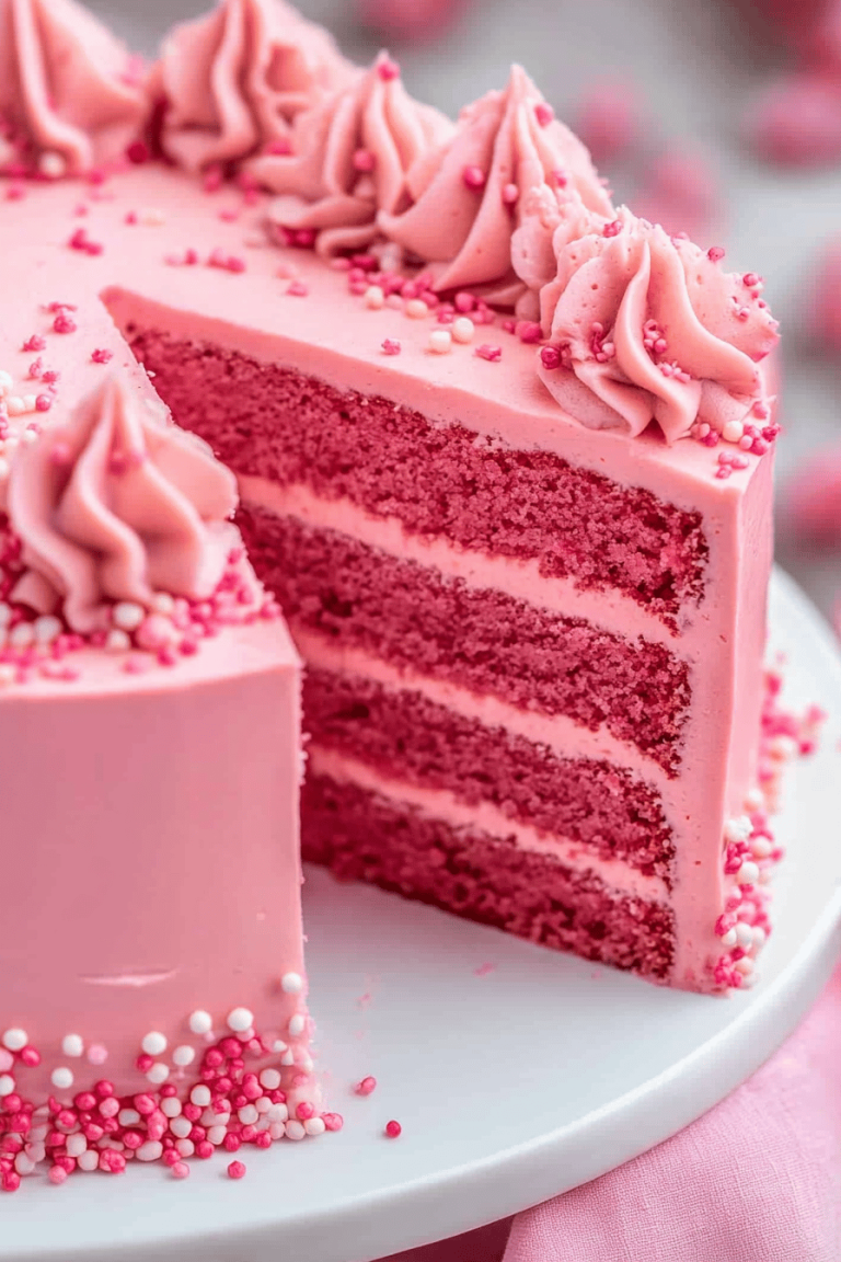 pink cake recipe