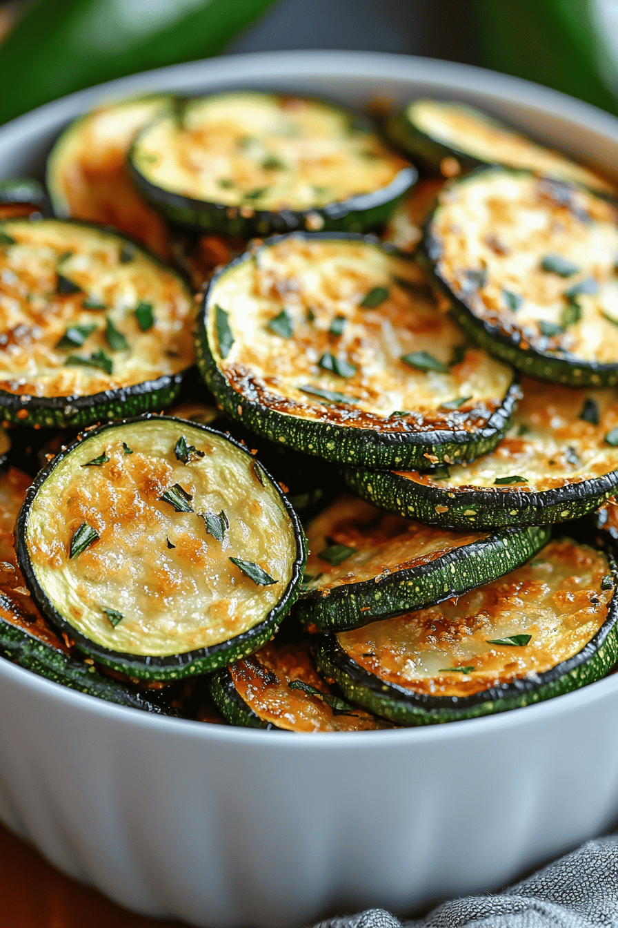 Air Fryer Zucchini Chips slice on plate showing perfect texture and swirl pattern