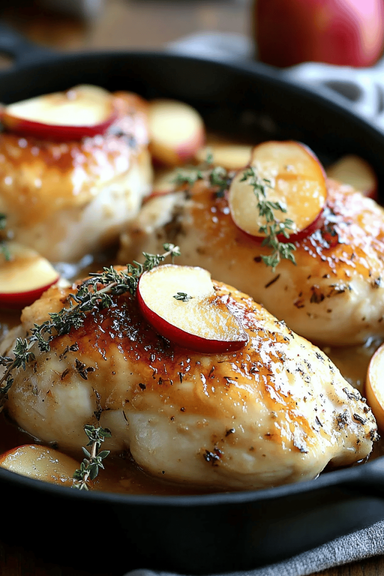 Apple Brie Stuffed Chicken