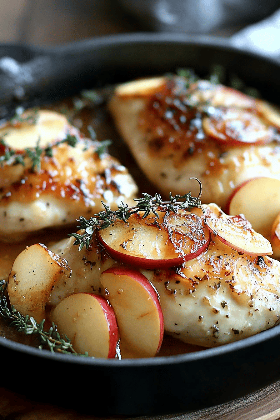Apple Brie Stuffed Chicken ingredients organized and measured on kitchen counter