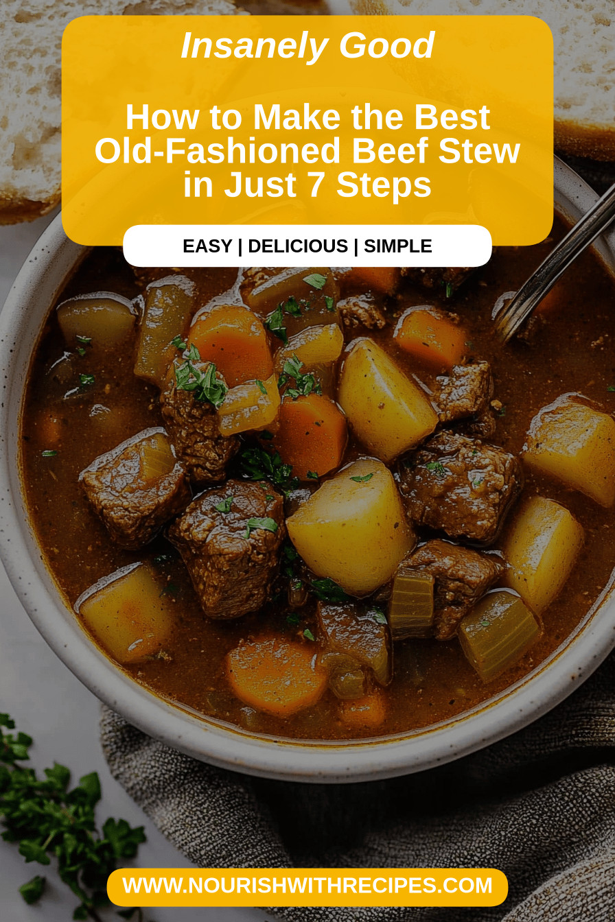 Beef Stew Recipe final dish beautifully presented and ready to serve
