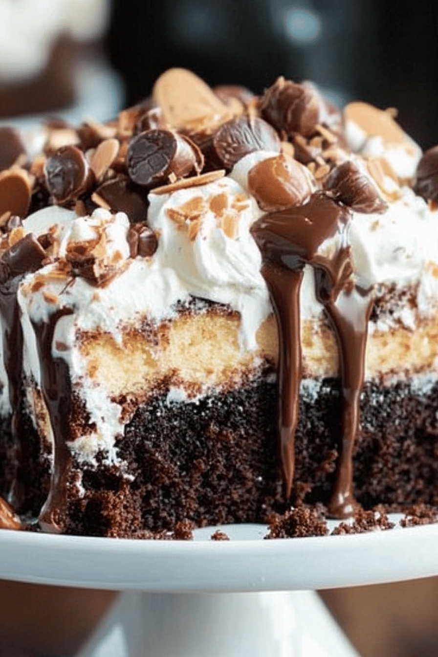 Better Than You-Know-What Cake slice on plate showing perfect texture and swirl pattern