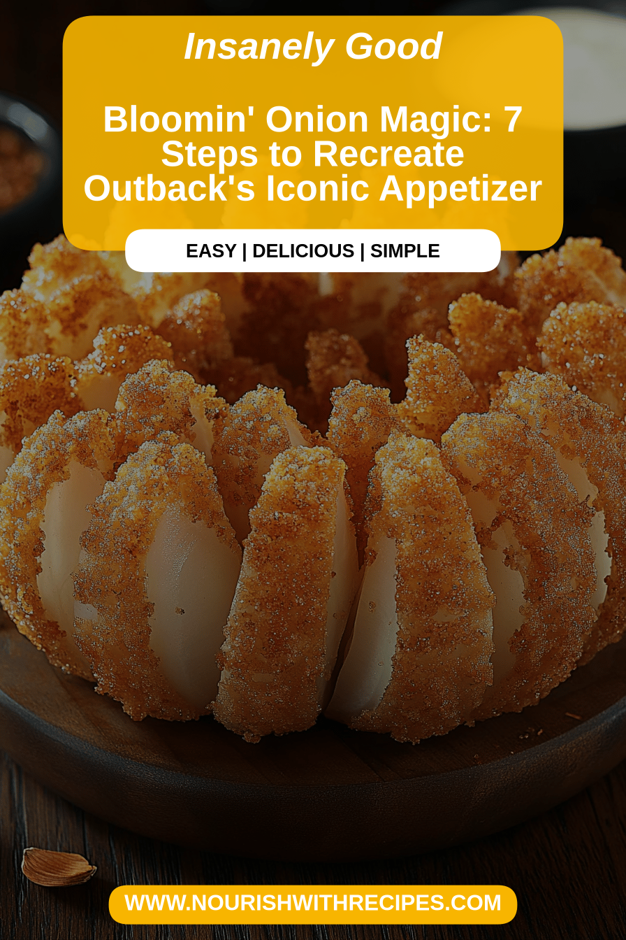 Bloomin' Onion Recipe final dish beautifully presented and ready to serve
