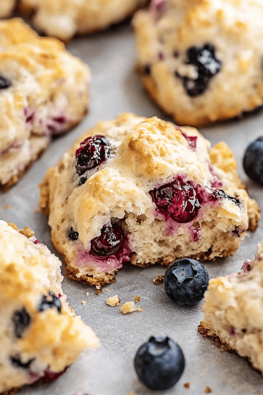 British Scones Recipe slice on plate showing perfect texture and swirl pattern