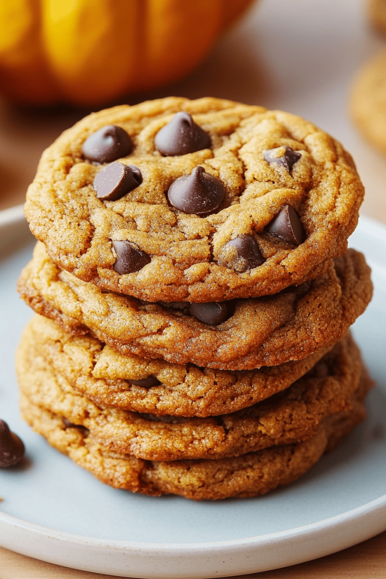 Brown Butter Pumpkin Chocolate Chip Cookies