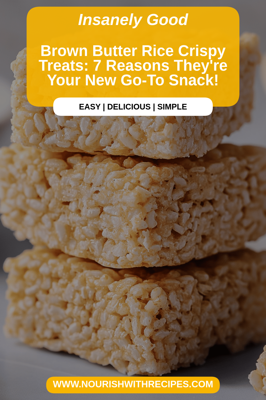 Brown Butter Rice Crispy Treats final dish beautifully presented and ready to serve