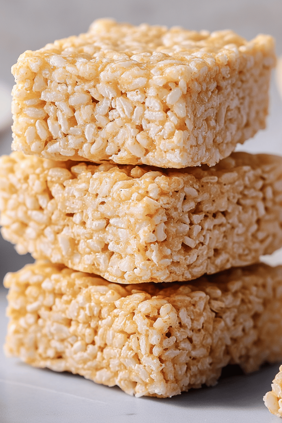 Brown Butter Rice Crispy Treats ingredients organized and measured on kitchen counter