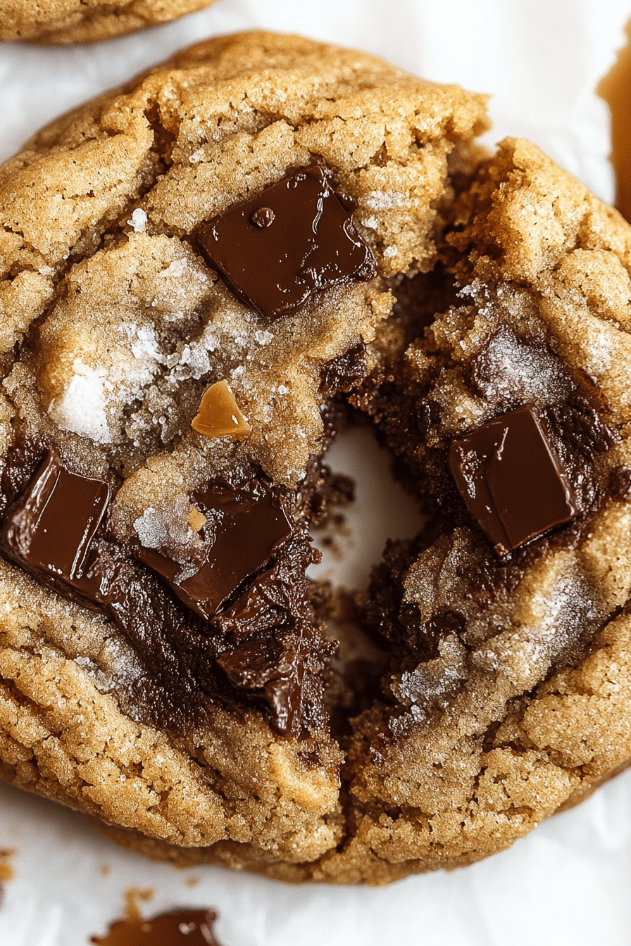 Browned Butter Toffee Chocolate Chip Cookies ingredients organized and measured on kitchen counter