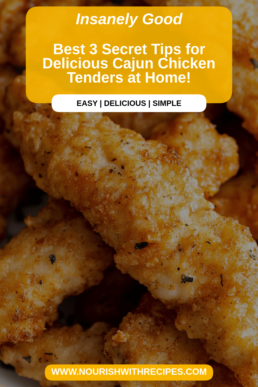 Cajun Chicken Tenders final dish beautifully presented and ready to serve