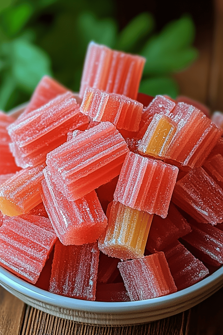 Candied Rhubarb Recipe