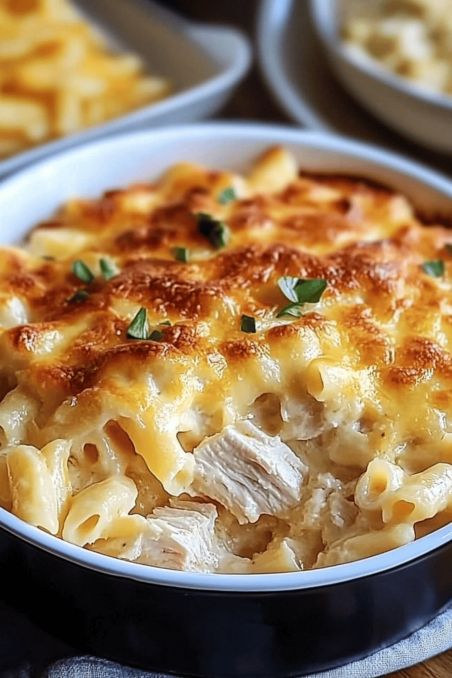 Chicken Casserole Temptation slice on plate showing perfect texture and swirl pattern