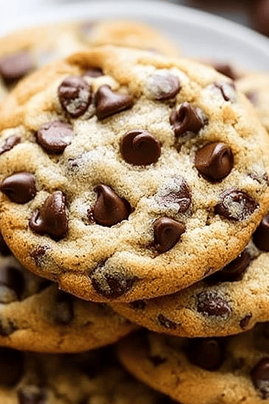 Chocolate Chip Cookies Recipe ingredients organized and measured on kitchen counter