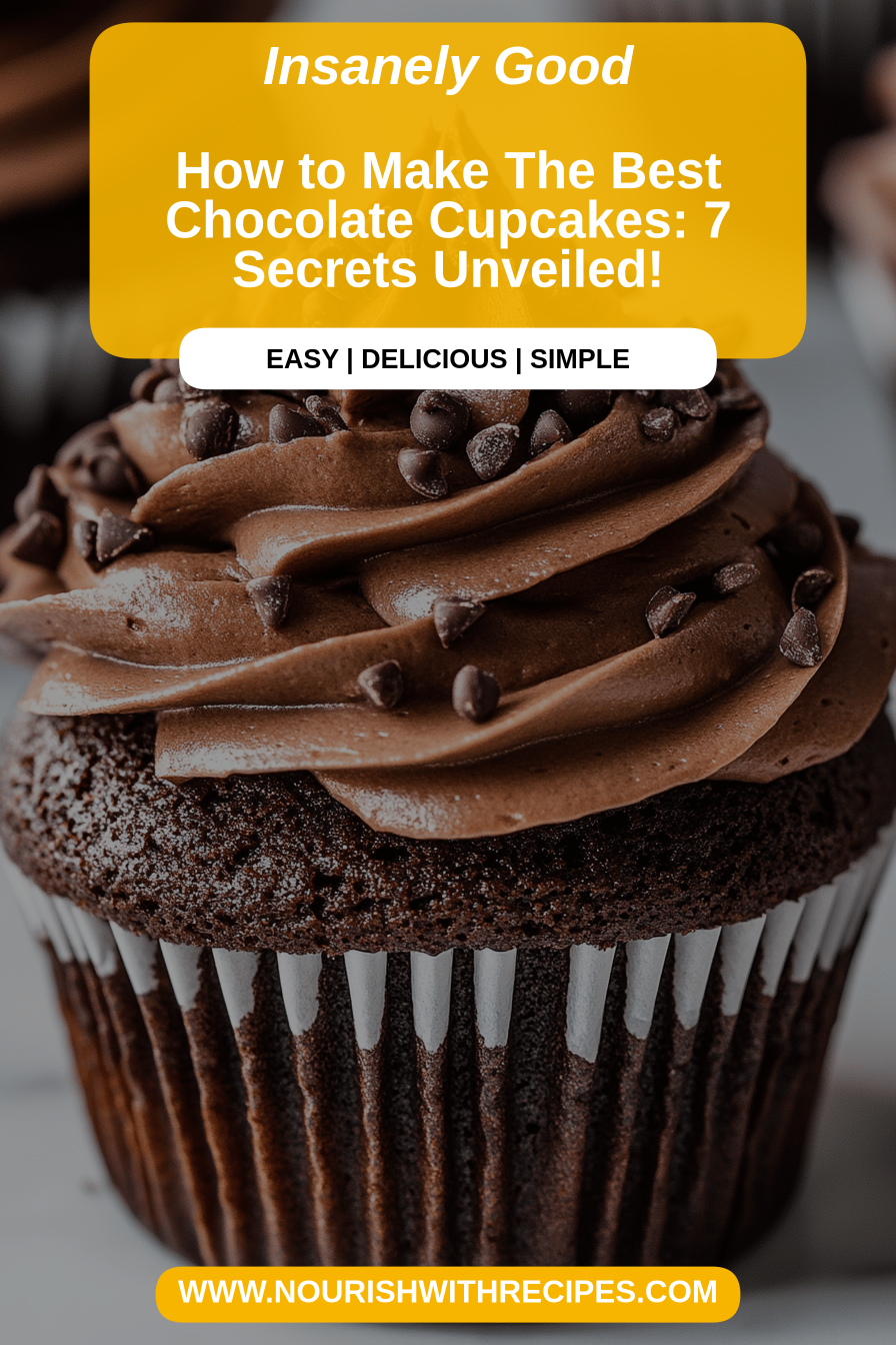 Chocolate Cupcakes Recipe final dish beautifully presented and ready to serve