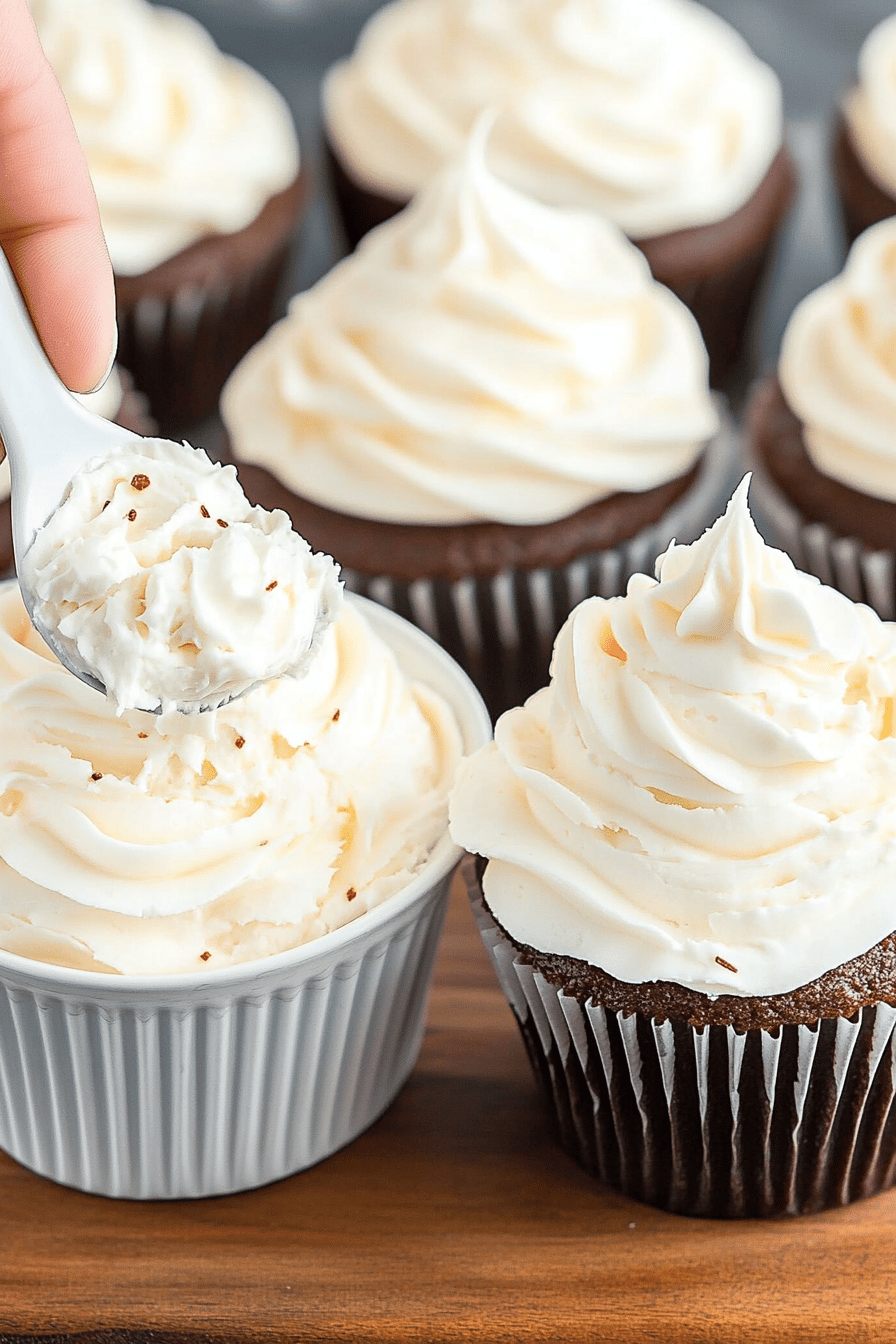 Cool Whip Frosting ingredients organized and measured on kitchen counter