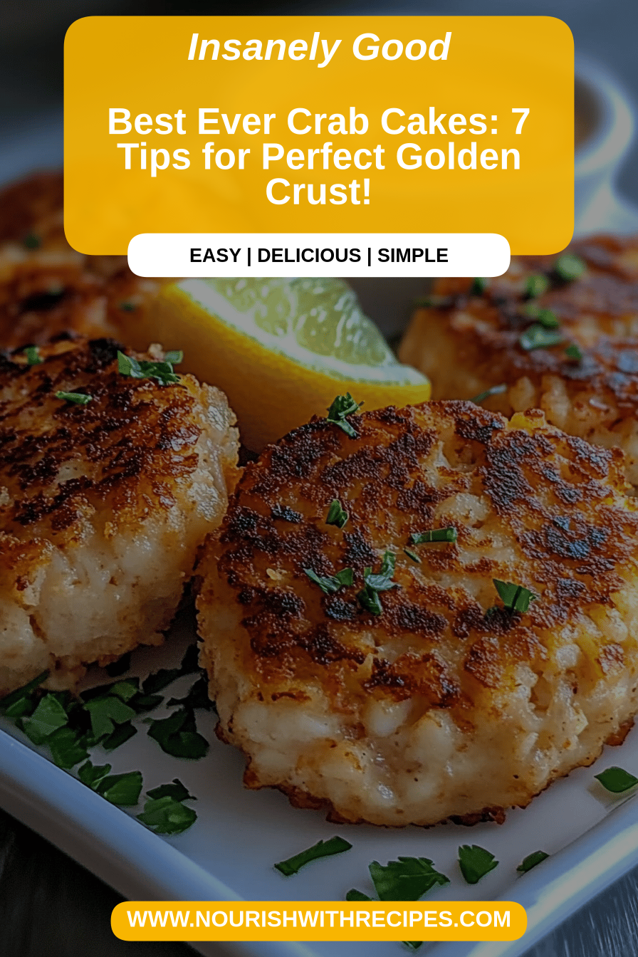 Crab Cakes Recipe final dish beautifully presented and ready to serve