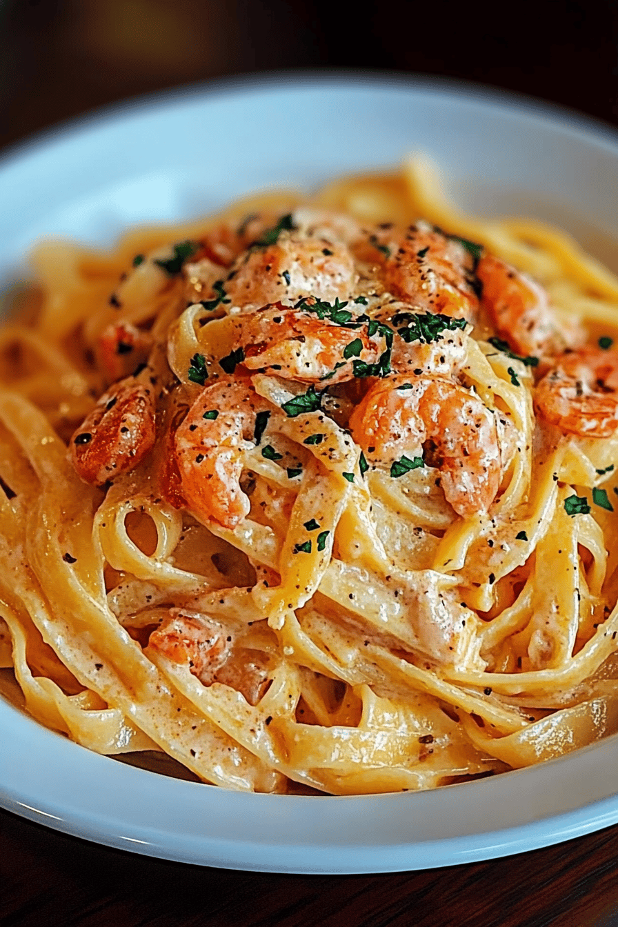 Crawfish Fettuccine ingredients organized and measured on kitchen counter