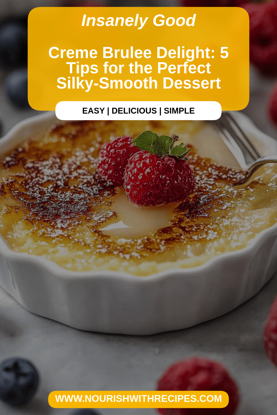 Creme Brulee Tips final dish beautifully presented and ready to serve