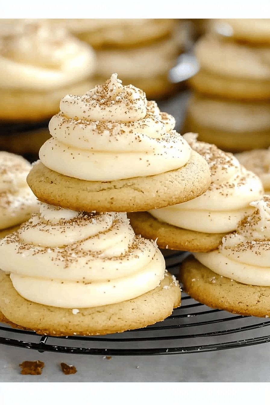 Eggnog Cookies ingredients organized and measured on kitchen counter