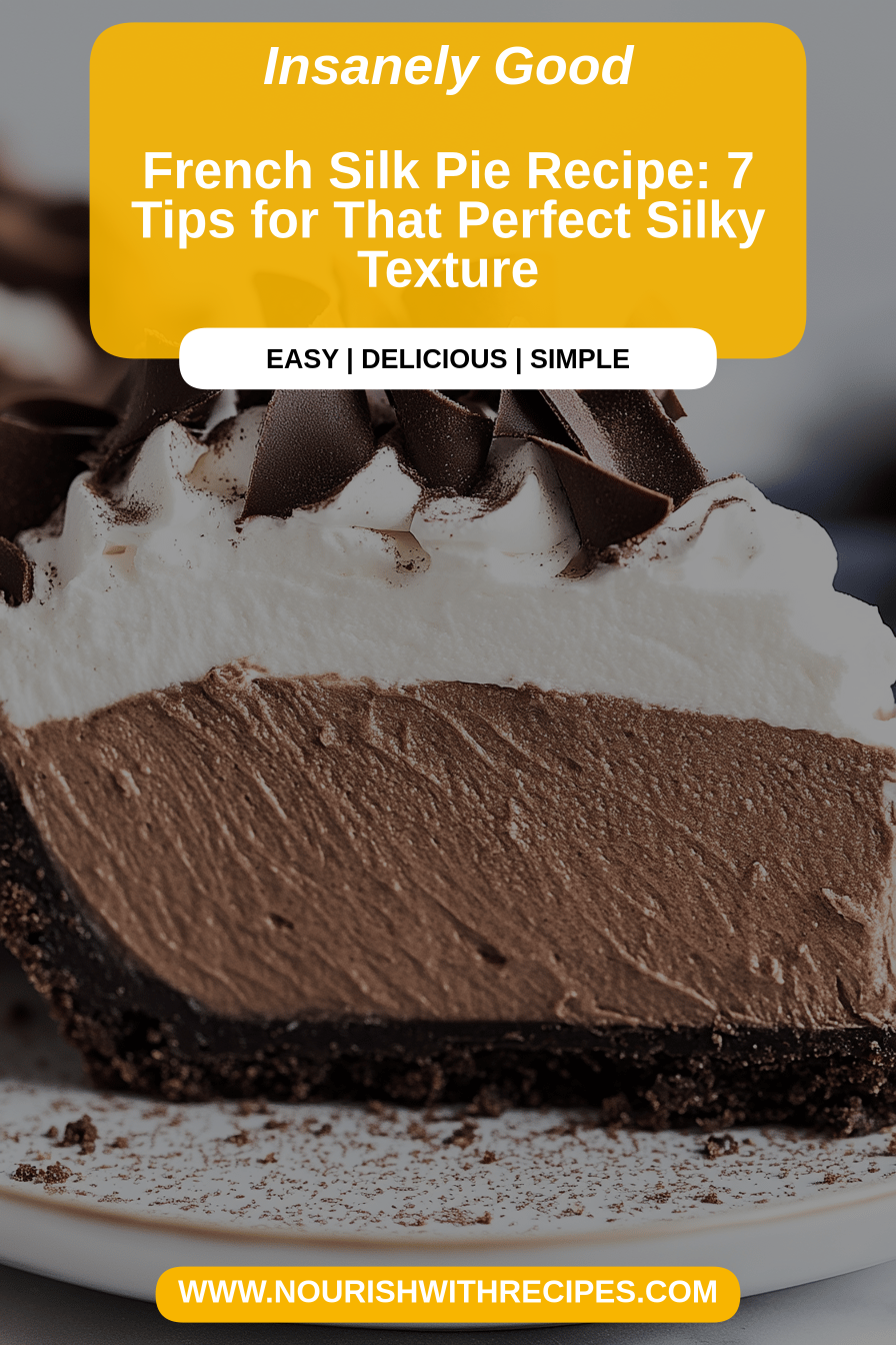 French Silk Pie Recipe final dish beautifully presented and ready to serve