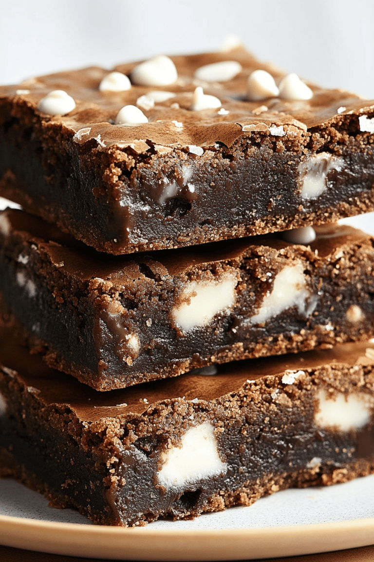 Gingerbread White Chocolate Blondies