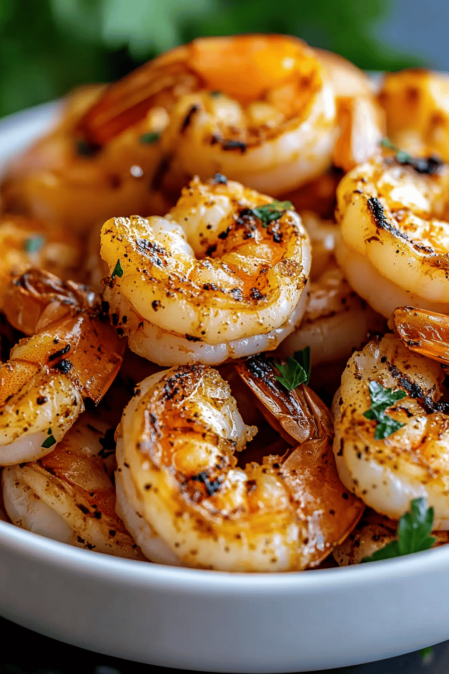 Grilled Shrimp Recipe ingredients organized and measured on kitchen counter