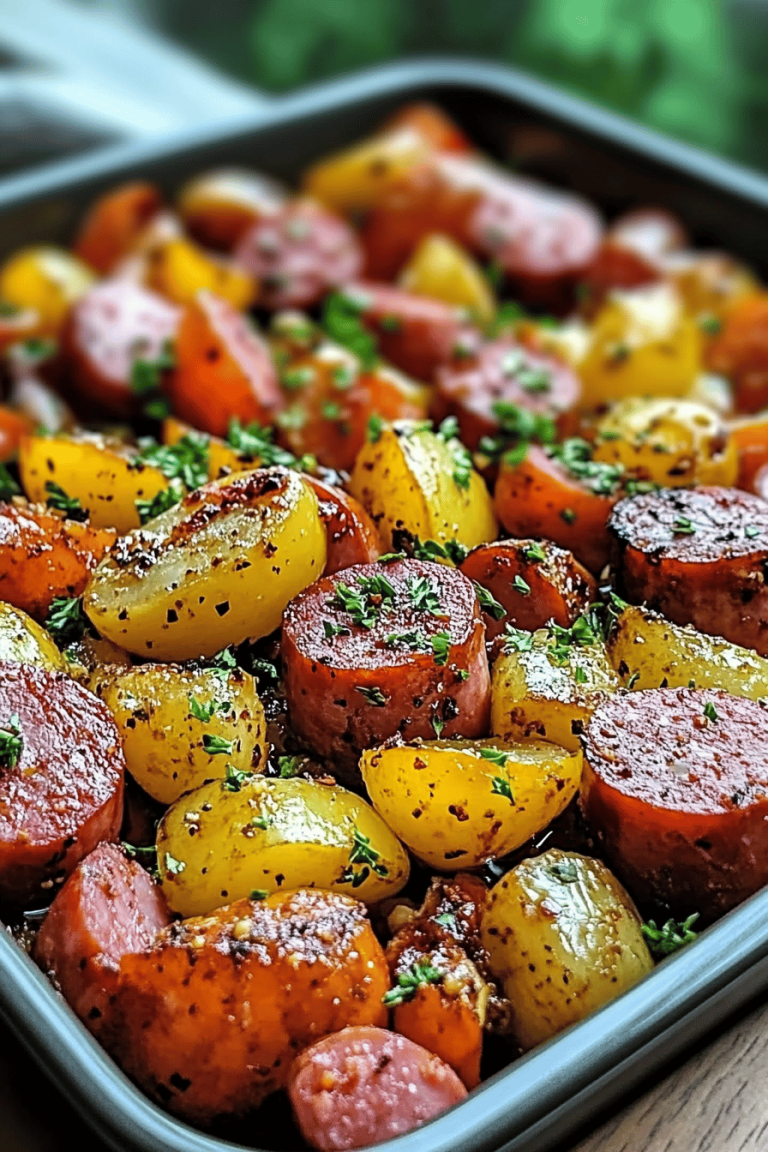 Kielbasa Sheet Pan Meal