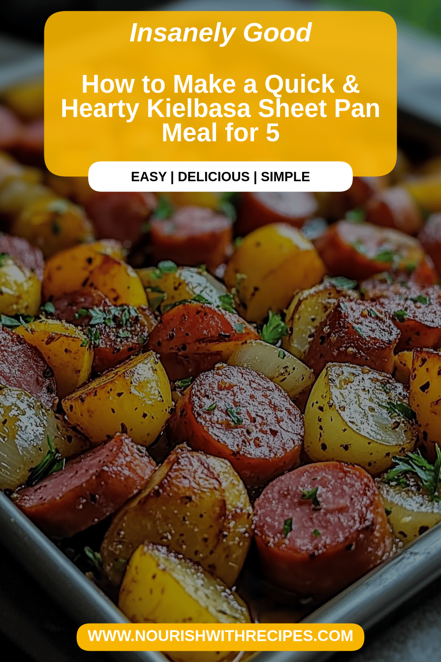 Kielbasa Sheet Pan Meal final dish beautifully presented and ready to serve
