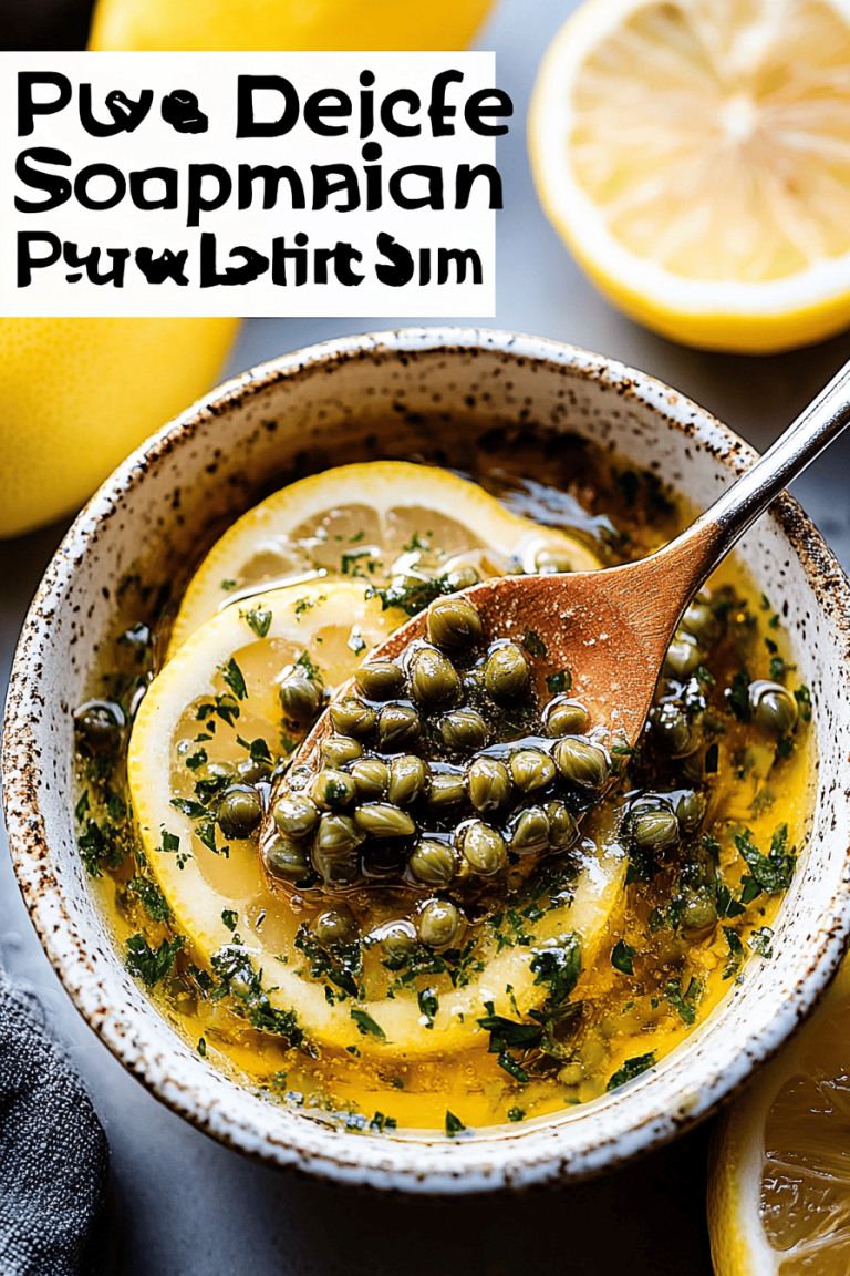Lemon Caper Sauce Recipe