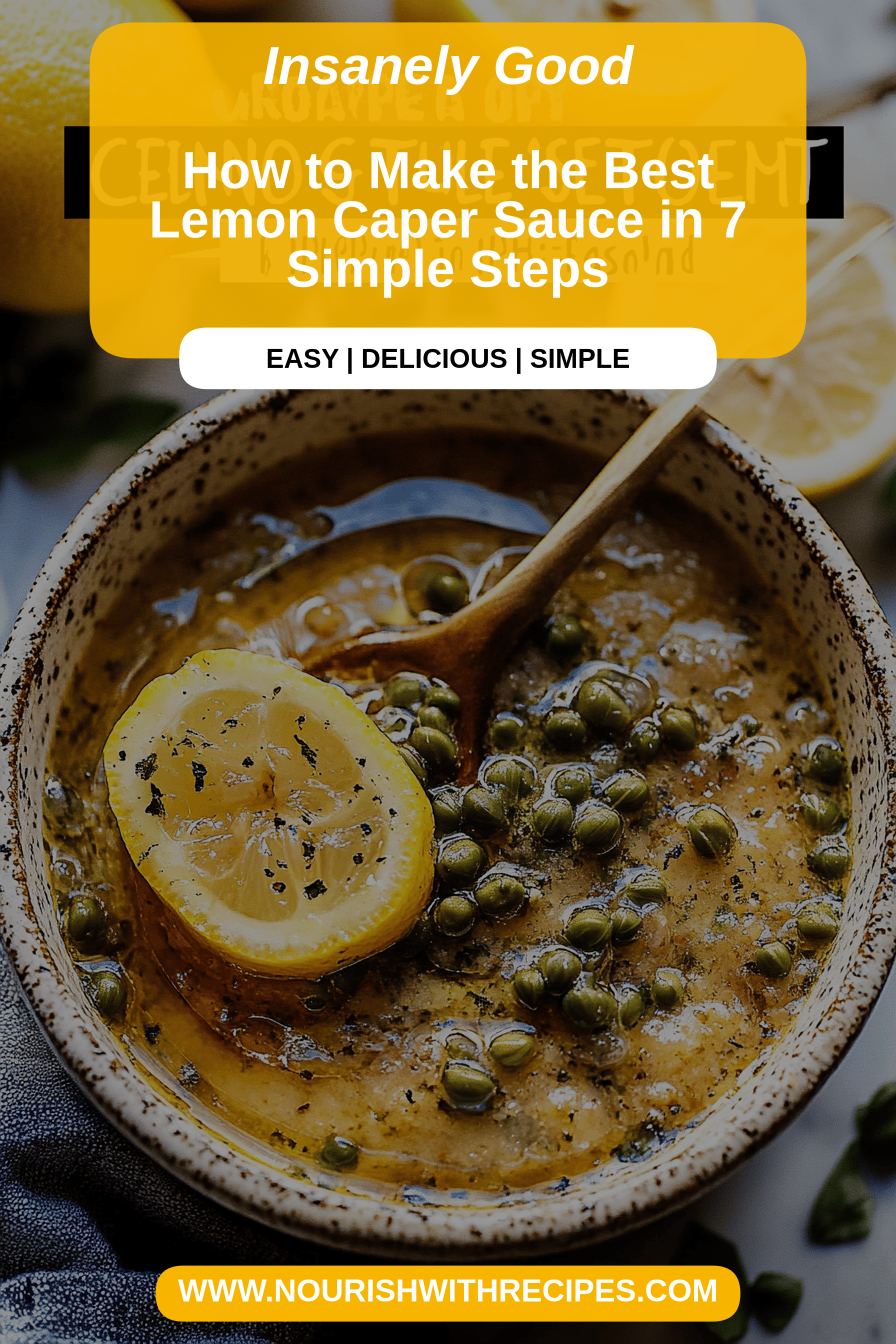 Lemon Caper Sauce Recipe final dish beautifully presented and ready to serve
