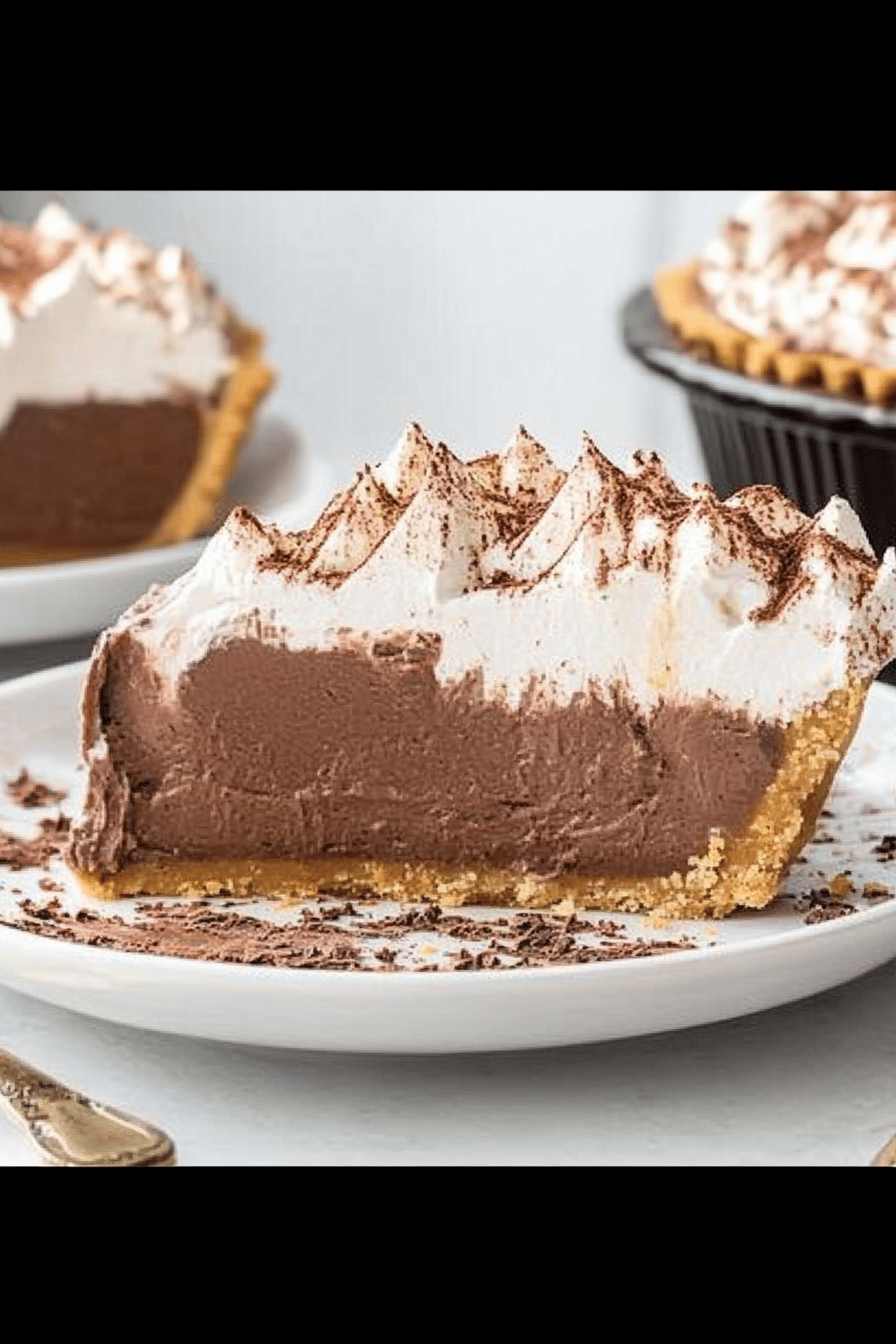 No-Bake Chocolate Pudding Pie ingredients organized and measured on kitchen counter