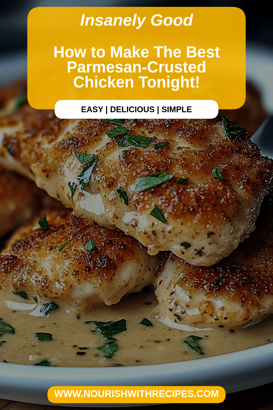 Parmesan-Crusted Chicken final dish beautifully presented and ready to serve