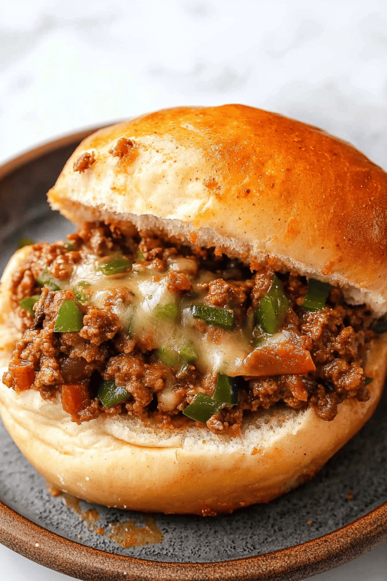 Philly Cheesesteak Sloppy Joes